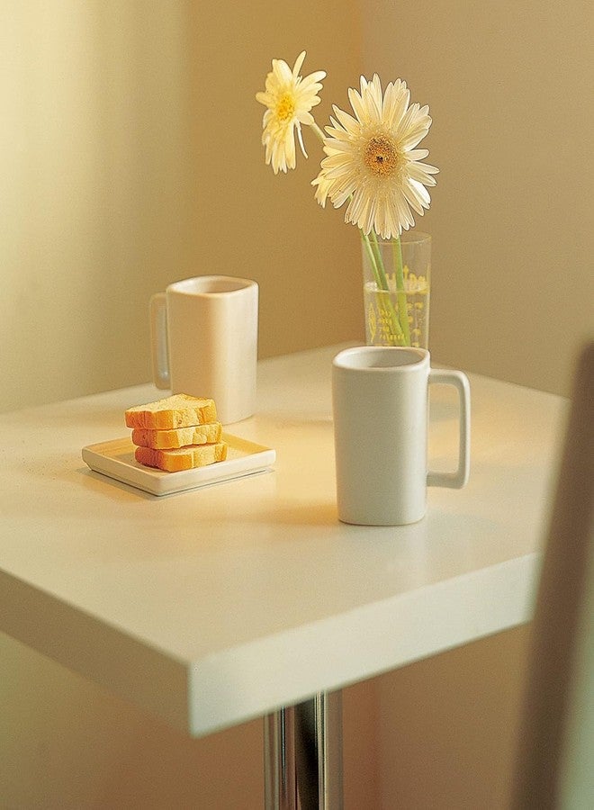 صن بيرد ورق جدران أبيض من صن بيرد، ورق لاصق أبيض غير لامع، ورق لاصق ذاتي اللصق قابل للإزالة، لفة فيلم فينيل سميك للخزائن وغرفة النوم لتزيين الجدران (60 × 200 سم) - Image 4